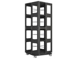 4-Tier All-Steel Rotating Bookshelf with 360&deg Wheels, Large Size Sturdy & Spacious Book Rack, New W1779P305250