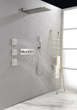 Wall Mounted Waterfall Rain Shower System With 3 Body Sprays & Handheld Shower TH-78109-NS