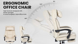 Office Chair, Big and Tall Executive Office Chair with Footrest & Removable Headrest, High Back W2367P257163