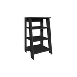 BATHBI 30" High 4-Tier Ladder Shelf Organizer for Bathroom, Side Table, Living room in Black B070P242495