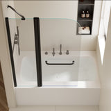 43 in. W * 58 in. H Rise and down rotation shaft door one fixed and one rotation shaft Shower Doors W2965P277734