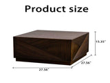 Square Coffee Table Modern Colour Combination Coffee Table Not Need Assembly Coffee Table for Living W3081P360266