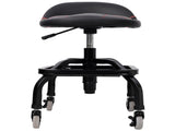 Rolling Padded Shop Seat with Wheels, Adjustable Height Mechanic Stool for Garage, Workshop, Home W465P327703