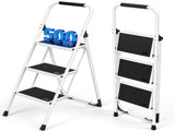 3 Step Ladder, Folding Step Stool with Cushioned Handle with Wide Anti-Slip Pedal for Home, 97039734