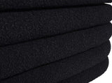Fuji 49" Upholstered Oval Storage Bench, Ebony Black Boucle B2719P238463