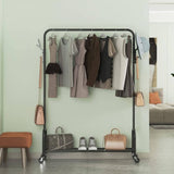 ZNTS Floor-Standing Metal Coat Rack, Clothing Coat Rack With Bottom Rack, Hanger For Hanging Clothes And 59330454