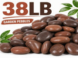 38 lbs brown River Rocks, 2-3 inch Polished Pebbles - Decorative White Stones for Indoor/Outdoor 42095487