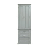 ZNTS Tall Storage Cabinet with Three Drawers for Bathroom/Office, Grey WF299282AAE