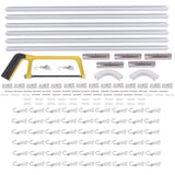 12-18 ft Set Room Divider Ceiling Curtain Set Curtain Rail System Room divider Ceiling 85382334