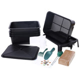 5-Layer Worm Compost Bin, 50L Worm Composter, Easy Setup Inclusive Worm Farm Kit for Recycling Food W465P225016