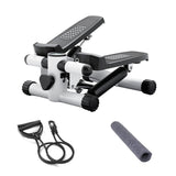 ZNTS Mini Fitness Stepper, Hydraulic Fitness Stepper with Resistance Bands and Display, Silent Design, 62550541