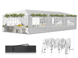 10x30ft Pop Up Canopy, Portable Instant Canopy Tent with 8 Sidewalls for 10270298