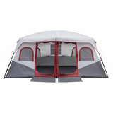 10 Person Family Cabin Tent, 2 Room Huge Tent with Storage Pockets for Camping 49558745