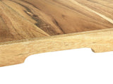 Acacia Wood Rectangular Bed Tray with Stand, Natural Finish Brown, One Size 69769600