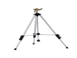 Brass Head Impact Sprinkler on Tripod Base, Heavy Duty 360 Degree Large Area Coverage, Adjustable 11160254