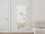 Flannel Full Length Wave Floor Mirror for Bedroom living room Hanging or Against The Wall 96373309