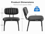 Dining Chairs Set of 2, Mid Century Modern Kitchen Chairs with Faux Leather for Kitchen, Living 18044517
