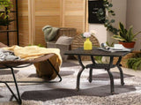 Cast Aluminum Outdoor Side Table, Anti-Rust Outdoor Square End Table, Patio Coffee Bistro Table for 87121979