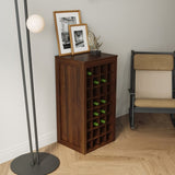 brown walnut color modular 32 wine bar cabinet Buffet Cabinet W331P234975
