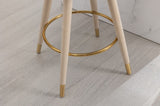 COOLMORE Counter Height Bar Stools Set 2 for Kitchen Counter Solid Wood Legs with a fixed height W1539111146