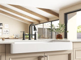 White Farmhouse Sink Deep Apron Sink Undermount Farmhouse Kitchen Sink Single Farm Sink W928P152765