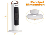 24" Tower Space Heater, 1500W Smart Electric Heater with Thermostat, WiFi APP & Remote Control, 78523461