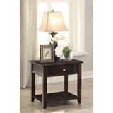 Walnut 1-Shelf End Table B062P153604