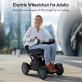 Electric Wheelchairs for Adults,20 Miles Long Travel Range with 2 Lithium Batteries All Terrain 58179832