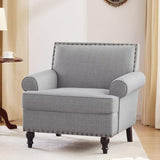 Accent Chair, Retro Living Room Chairs with Soft Cushion, Mid Century Modern Arm Chair, Comfy W2975P223168