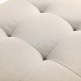 Ottoman storage bench, recessed support hinge top easy to open, rivet trim around, bedroom, W2941P242252