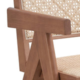 Beige and Natural Accent Chair B062P209169