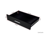 6 Drawer Double Dresser for Bedroom, Wide Storage Cabinet for Living Room Home Entryway, Black 37321559