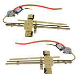 2 Door Flat Glass Power Window Kit with Switches Wiring Universal 63381192