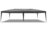3 x 6m Four Windows Practical Waterproof Folding Tent Black 47181514
