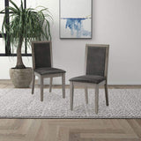 Dining Chairs Set of 2 Wood Dining Room Chair with MDF sponge Back, Kitchen Room Chair Side Chair, W876126495