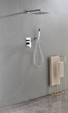 ZNTS Shower Set System Bathroom Luxury Rain Mixer Shower Combo Set Wall Mounted Rainfall Shower Head W92864179