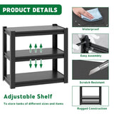 40-50 Gallon Fish Tank Stand - Metal Aquarium Stand, 31.5 "L x 18 "W x 34"H Adjustable Heavy Duty T2398P211225