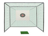10X10X10FT Golf Practice Net Cage w/ Metal Frame Hitting Net Kit Indoor Outdoor 99880895