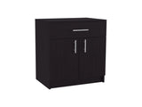 Mayorca Multistorage Pantry Cabinet, One Drawer, Two Interior Shelves, Black B070P337158