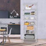 8-Tier Wire Shelving Unit Adjustable Steel Wire Rack Chrome 27635557