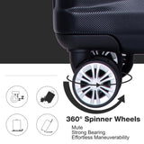 Luggage set of 5 pieces, expandable hard PC luggage set with TSA lock for rotating wheels, W284P202777