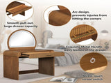 39" Makeup Vanity Table with Mirror Touch Screen Lighted Mirror, Dressing Table with Drawer for N704P196658P