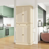 ZNTS 4 Door Cabinet with 1 Drawer, with 4 Adjustable Inner Shelves, Storage Cabinet W68894703