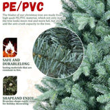 Artificial 7.5ft Blue green Tint Christmas Tree with 2148 PE/PVC Mixed Branch Tips, memory wireiron 45231221