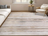 PAYAS Collection 120*93 inch inch inch Brown / Striped Area Rug B189P493055