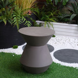 ZNTS Decorative Garden Conner Table,18.1" H Modern Heavy Duty Patio Sturdy Faux Terrazzo Accent Table W2734P194115