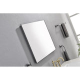 32x24 Inch LED Backlit Bathroom Mirror with Metal Frame, Wall Mounted Vanity Mirror with Smart Touch 93611282