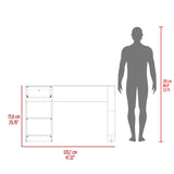 120-Home 47" Wide One Drawer Desk , Four Shelves, Writting Desk, Gamer Desk, Home Office, Living B200P253741