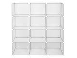 Cube Storage 12-Cube Book Shelf Storage Shelves Closet Organizer Shelf Cubes Organizer Bookcase 02284857