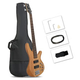 ZNTS 44 Inch GIB 5 String H-H Pickup Laurel Wood Fingerboard Electric Bass 24572750